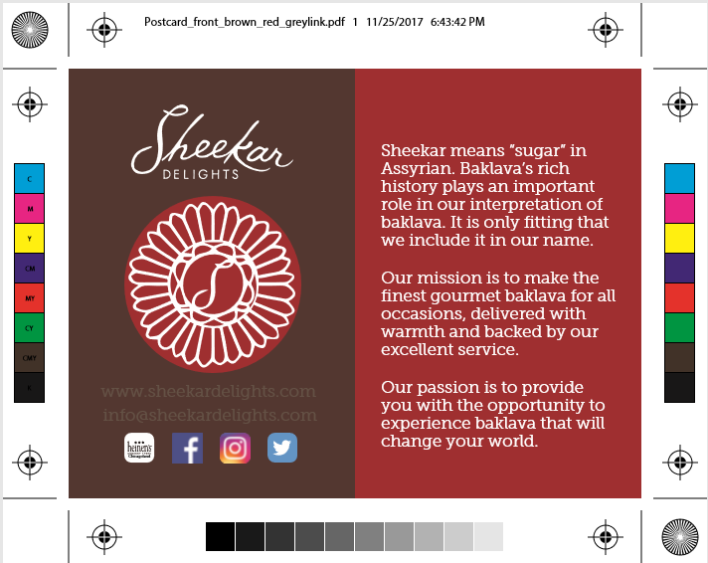 Dessert Labels Template